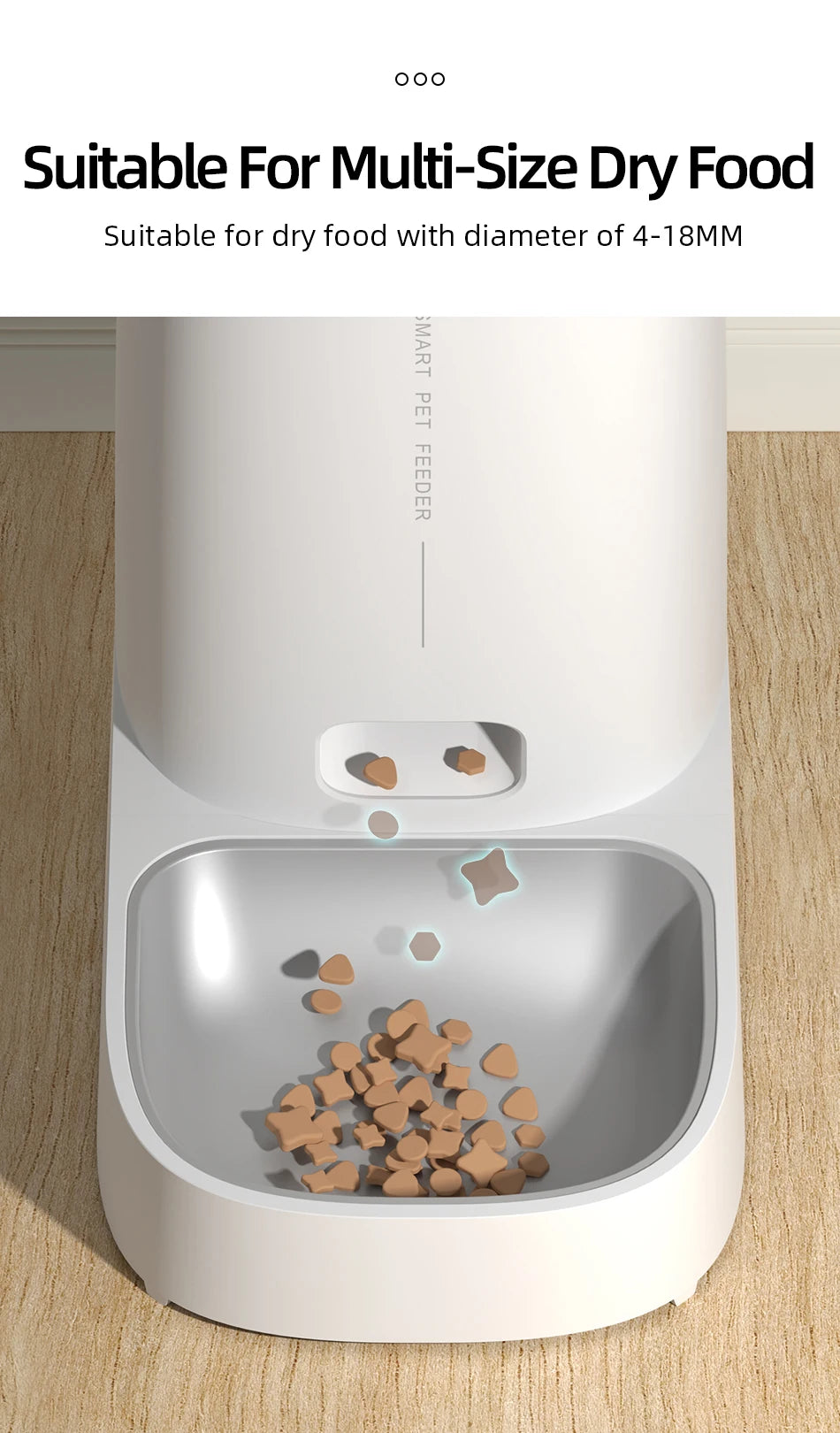 Distributeur de Croquettes Connecté Pawtique — WiFi & Programmable
