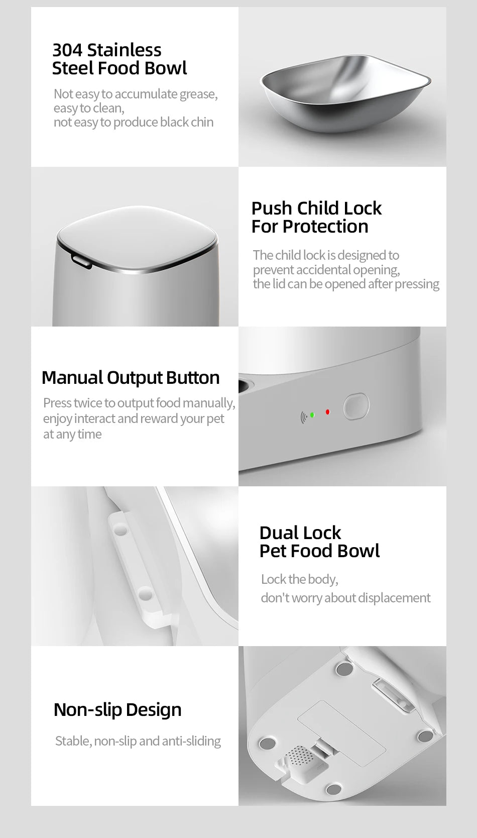 Distributeur de Croquettes Connecté Pawtique — WiFi & Programmable