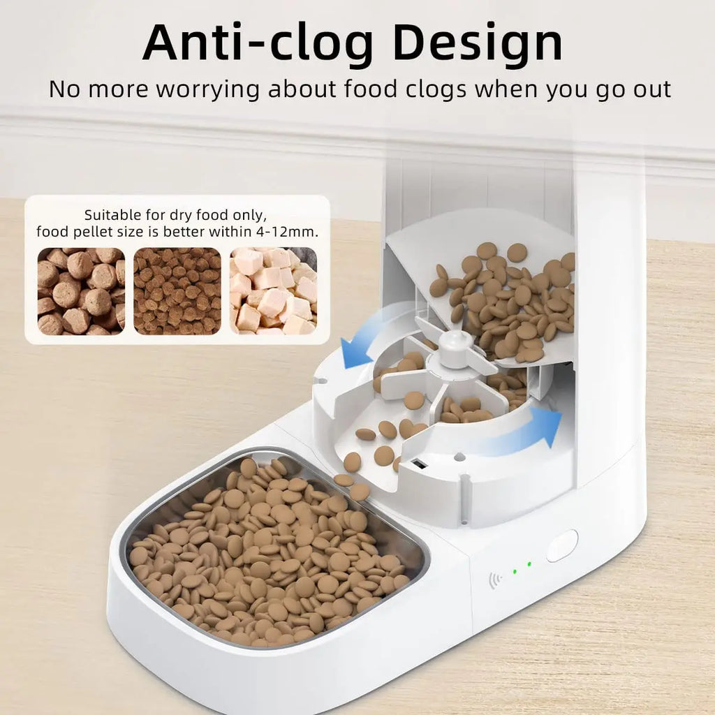 Distributeur de Croquettes Connecté Pawtique — WiFi & Programmable