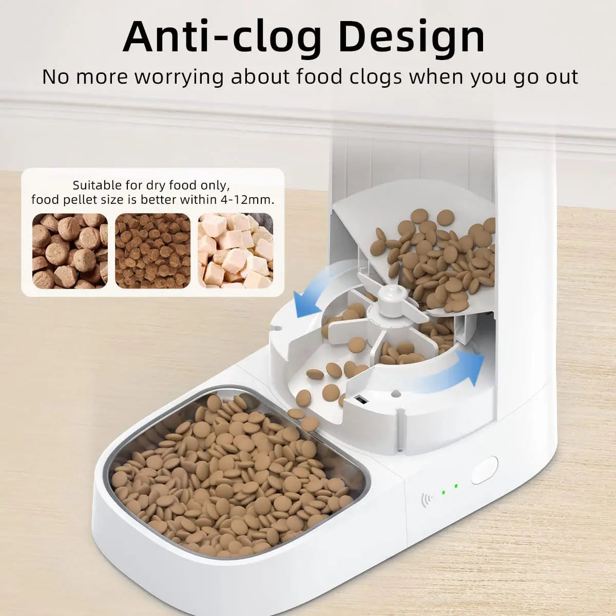 Distributeur de Croquettes Connecté Pawtique — WiFi & Programmable