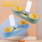 Fontaine-Gamelle Duo Pawtique — Distributeur d'Eau et Croquettes