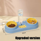 Fontaine-Gamelle Duo Pawtique — Distributeur d'Eau et Croquettes