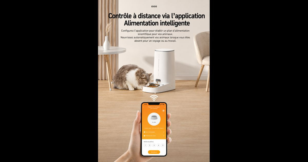 Contrôle alimentaire intelligent pour animaux
