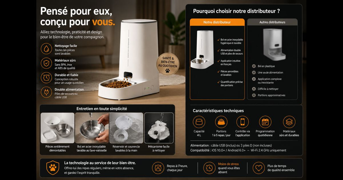 Distributeur intelligent pour animaux