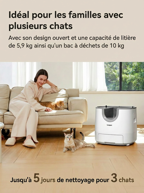 Litière autonettoyante Pawtique - vue 2